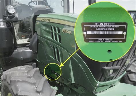 john deere pin plate number